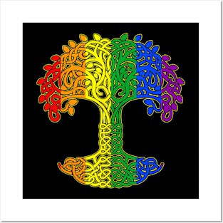 Tree  LGBTQ Cool Gay Pride Flag Ally Posters and Art